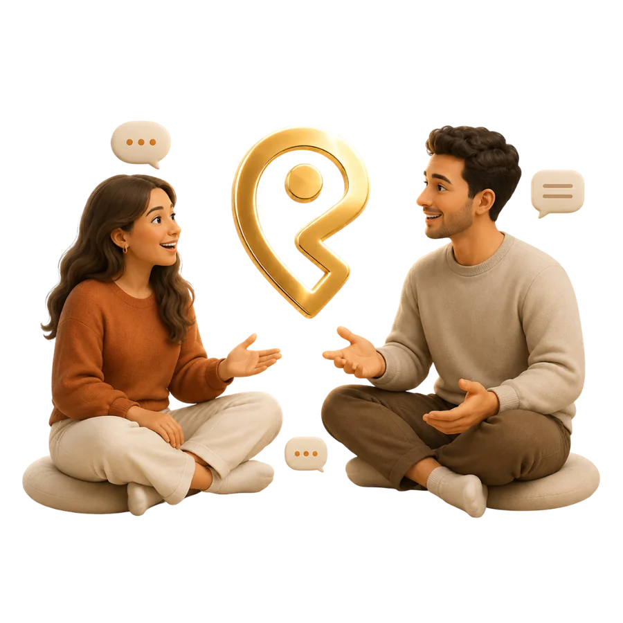 Chat with people and friends