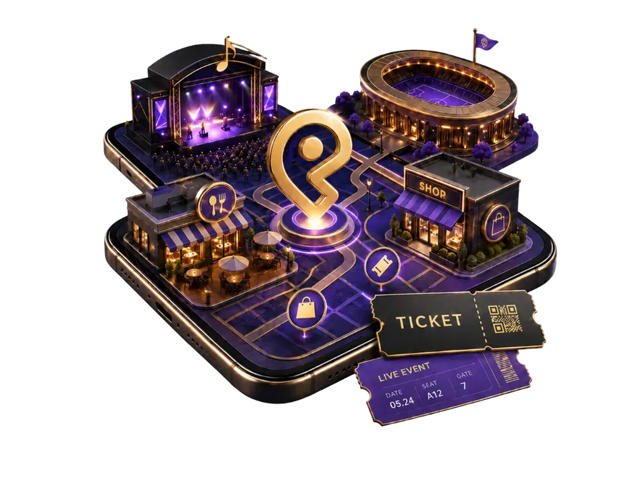 Events, commerce and tickets